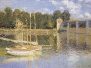 Claude Monet The Bridge at Argenteujil oil painting on canvas